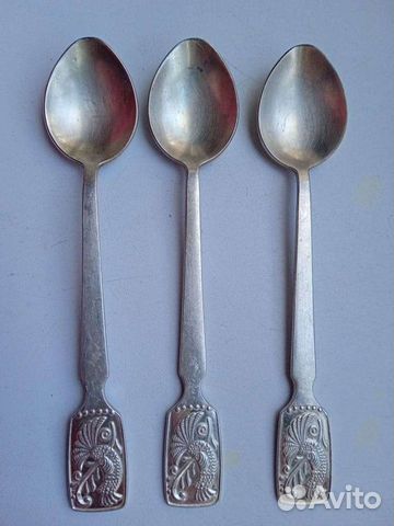 Ложки посеребрëнные. Клеймо мк0