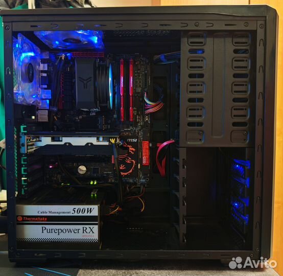 Игровой пк intel core i7/16gb/rx580