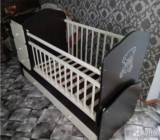 Детская кроватка трансформер 3 в 1