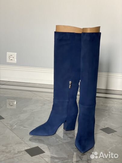 Сапоги замшевые 37