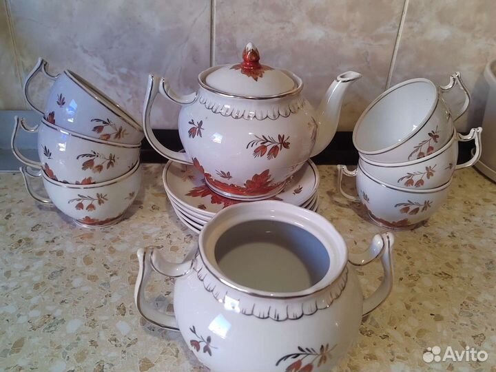 Чайный сервиз вербилки СССР