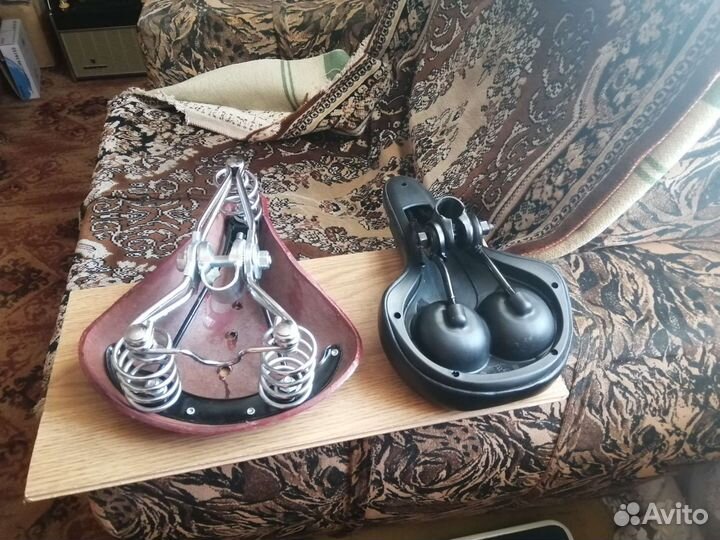 Седло для велосипеда кожаное