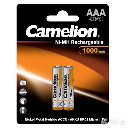 Акб AA 1000mAh Camelion 2 шт