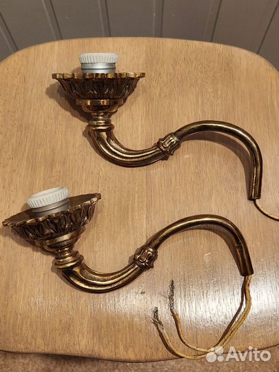 Светильник(часть) 2шт бронза СССР