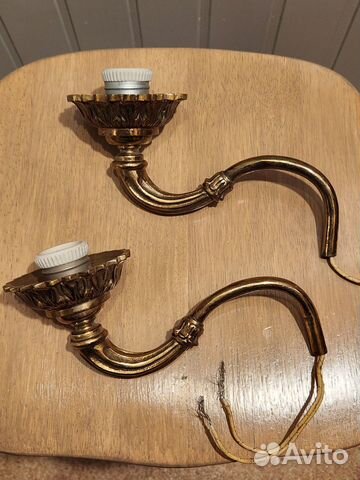 Светильник(часть) 2шт бронза СССР