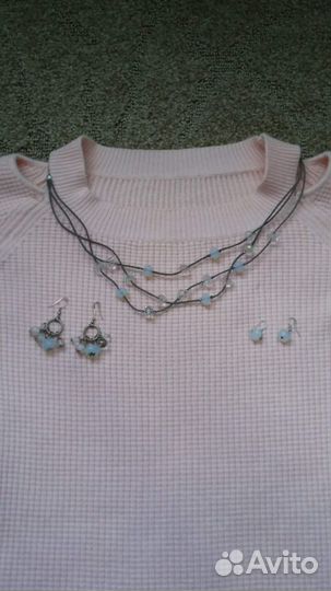 Бусы, колье с серёжками