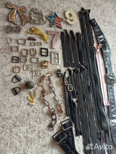 Пряжки,броши,молнии и аксессуары для сумок