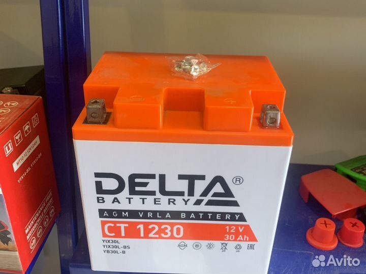 Аккумулятор Delta 30ah AGM для квадроциклов снегох