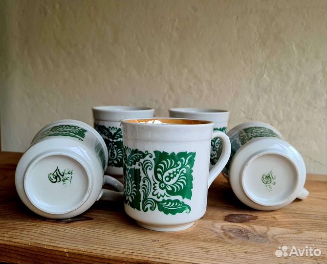 Кружка фарфор СССР, 250 мл (5шт.)