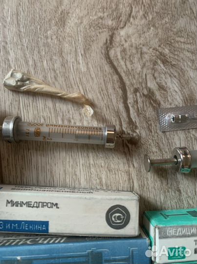 Шприц стеклянный СССР