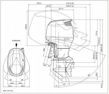 4Х-тактный лодочный мотор Suzuki DF 175 A