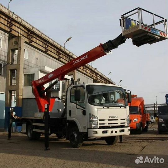 Аренда и услуги телескопической автовышки-вездехода, 300 кг, 18 м