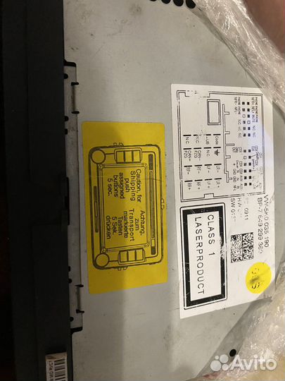 Штатная магнитола на volkswagen B7