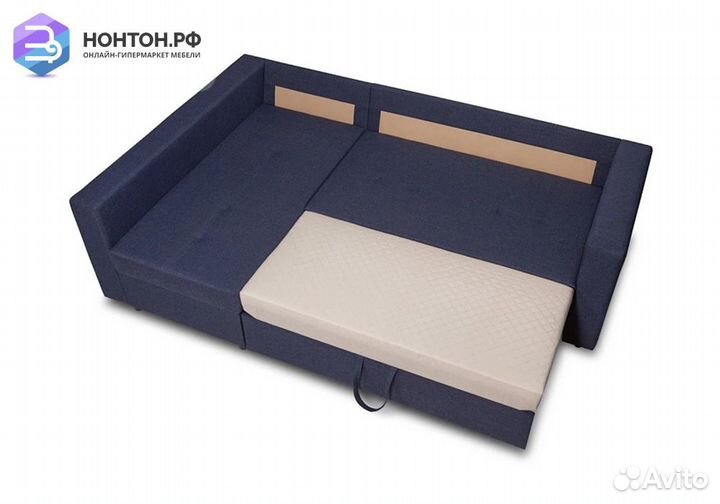 Диван угловой дельфин Стаберг синий