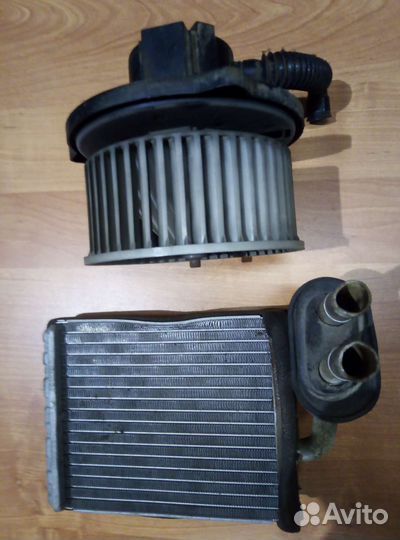 Радиатор и мотор печки для hyundai porte1