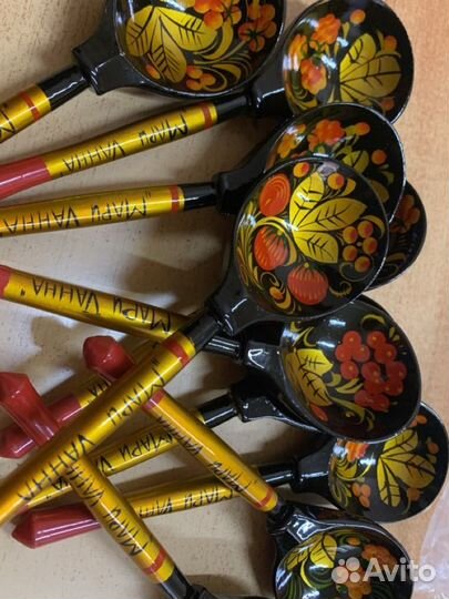 Деревянные ложки хохлома