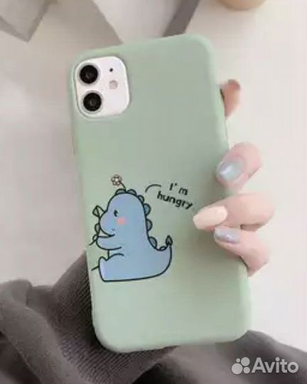 Чехол на iPhone 11 с динозавром