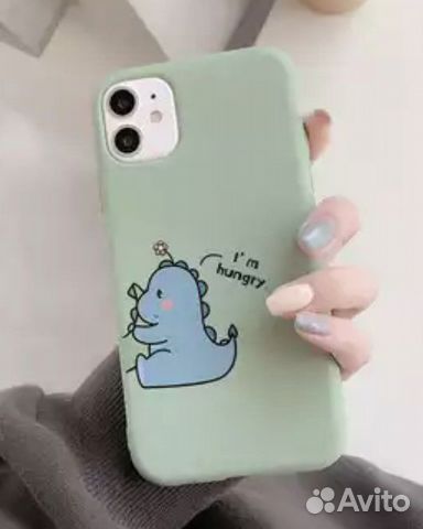 Чехол на iPhone 11 с динозавром