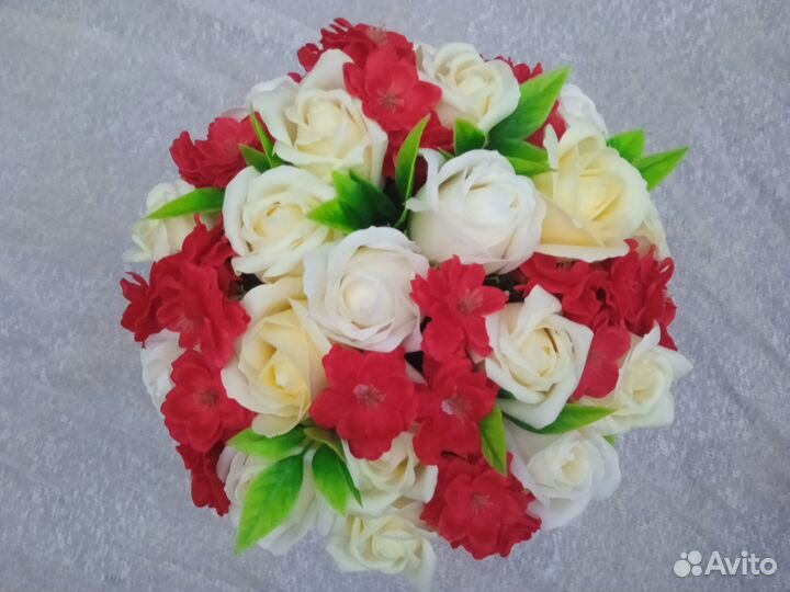 Букет из мыльных роз