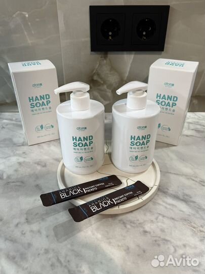 Жидкое мыло для рук Hand Soap Atomy + подарок кофе