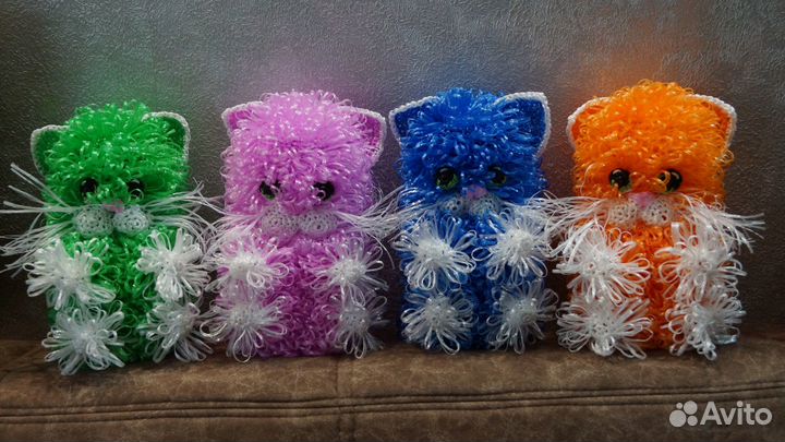 Мочалки-игрушки ручной вязки