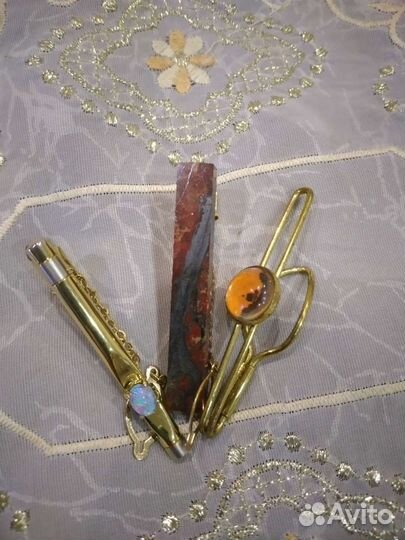 Винтажные запонки и зажимы для галстуков