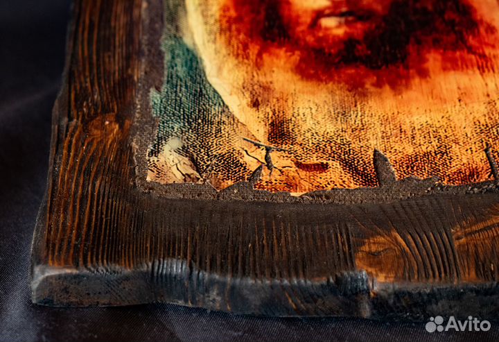 Авторская икона на дереве 