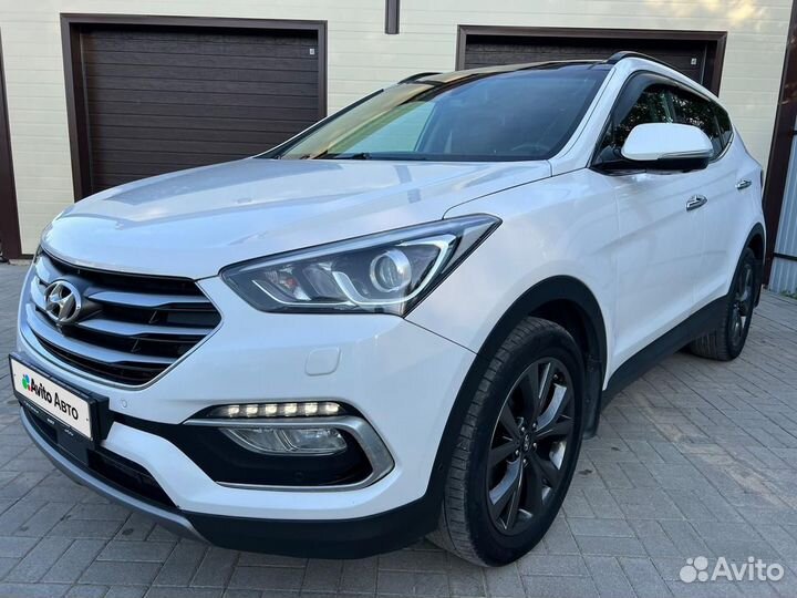 Hyundai Santa Fe 2.2 AT, 2016, 128 500 км