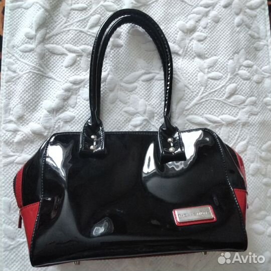 Сумка лакированная кожа женская бу