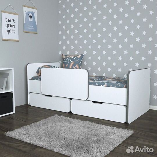 Детская кровать с безопасным бортиком
