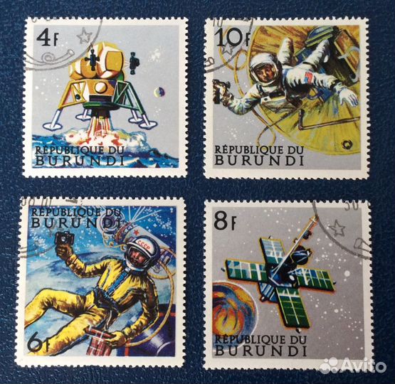 Марки Республики Бурунди. Космос