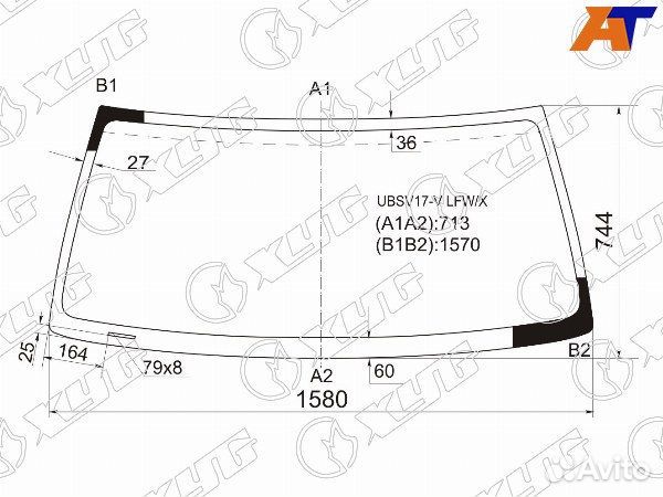 Стекло лобовое isuzu bighorn