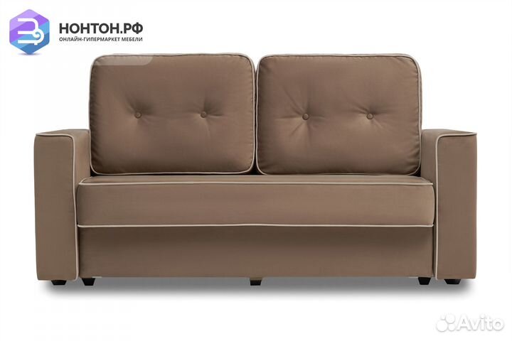 Диван еврокнижка Берген коричневый