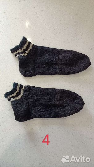 Носки шерстяные вязаные