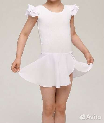 Купальник гимнастический белый