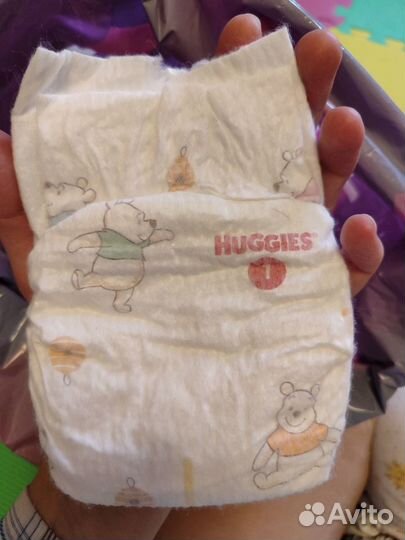 Подгузники Huggies 1 / Moony NB (до 5 кг) 66 шт