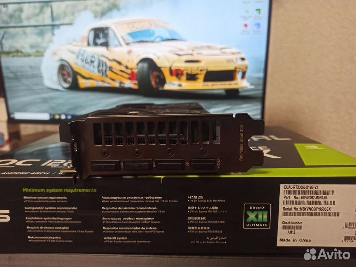 Видеокарта rtx 3060 12 гб