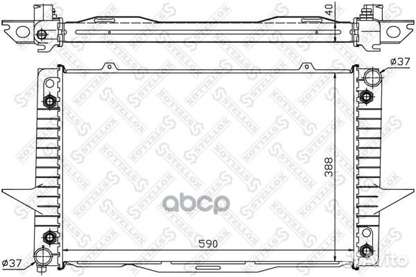 1026450SX радиатор системы охлаждения АКПП Volv