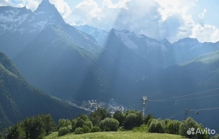 Тур поездка в Домбай 2 ночи 3-х раз. питание