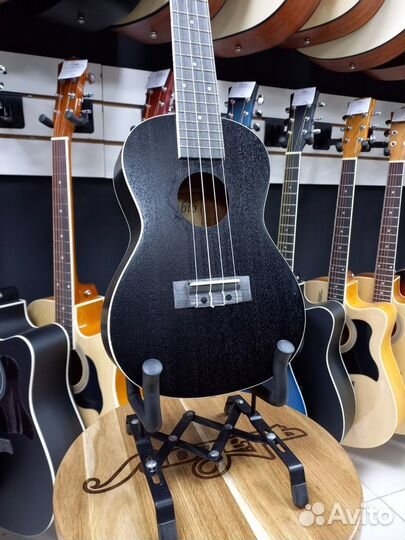 Укулеле Черный Махагон Концерт Новое