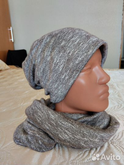 Комплект шапка и снуд