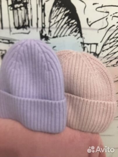 Шапки женские вязаные из ангоры