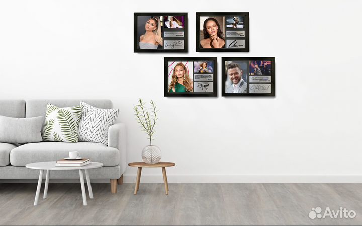 Дастин Порье автограф на металле в рамке подарок