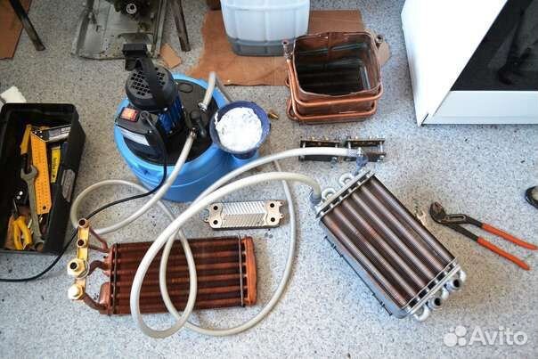 Ремонт газовых котлов, колонок а так же промывка