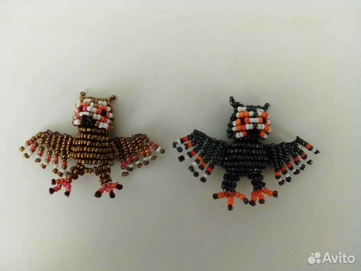 Совушка из бисера.Игрушка.Поделка