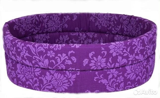 Лежанка овальная Ассорти №8 78*58*17 см в ассортим