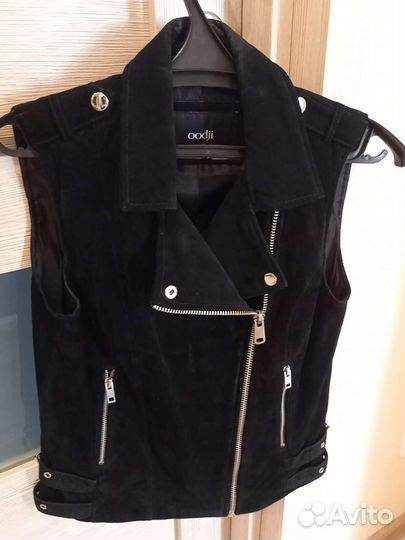 Жилет, косуха из натуральной замши xs/s