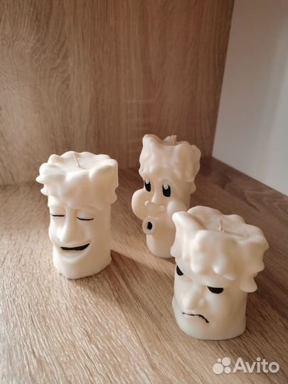 Набор Свечей восковых ручной работы