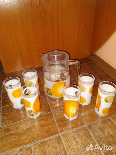 Набор для сока,воды новый