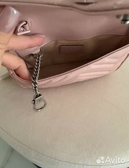 Сумка Gucci Marmont Belt Bag Baby Pink